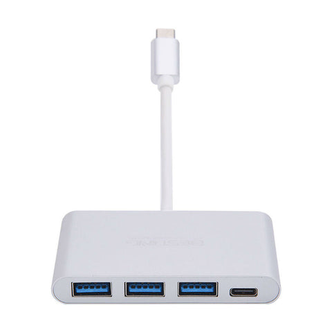 3-Port 3.0 USB Hub Type-C Adapter for Apple Macbook 12-inch/Pro 2016 (Silver)