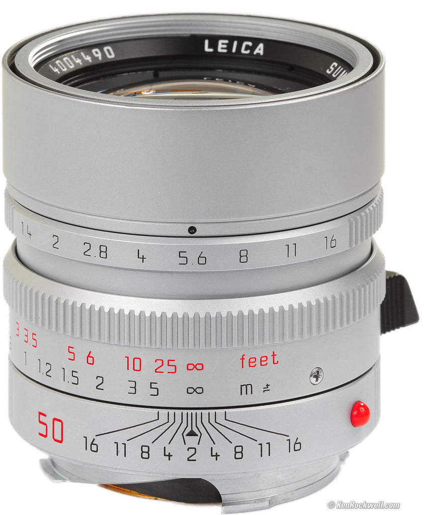 Leica Summilux-M 50mm F1.4 ASPH Silver Lens