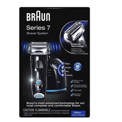 Braun 760cc-6 Series 7 Electric Rechargeable Foil Shaver