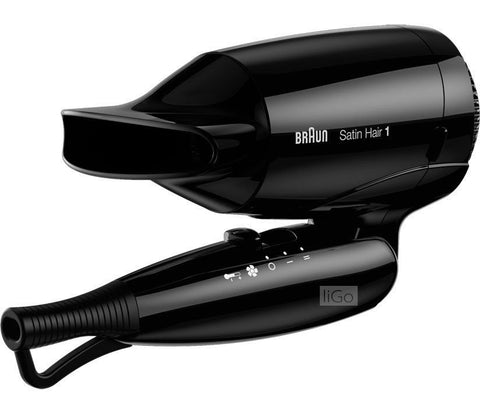 Braun Satin-Hair Hair Dryer HD130 with Dryer Iron Hair ST100 Kit Set