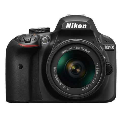 Nikon D3400 Black Digital SLR Camera with 18-55mm VR Lens