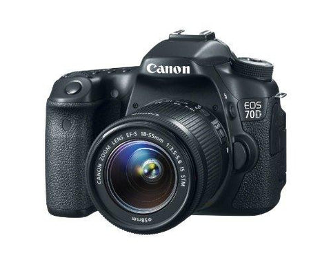 Canon EOS 70D Kit with EF-S 18-55mm f/3.5-5.6 IS STM Lens Black Digital SLR Camera