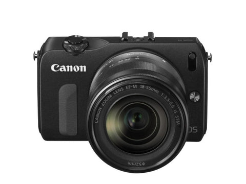 Canon EOS M2 with EF-M 22mm, 11-22mm and EF-S 18-55mm Lenses Black Digital SLR Camera with 90EX Flash