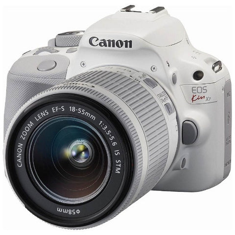 Canon EOS Kiss X7 Kit with EF-S 18-55mm f/3.5-5.6 IS STM and EF 40mm f/2.8 STM Lens White Digital SLR Camera