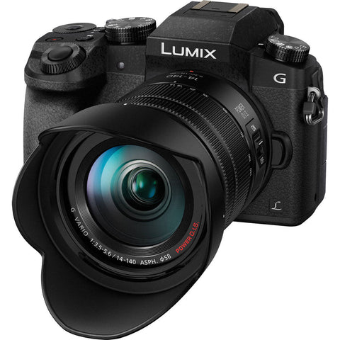 Panasonic Lumix DMC-G7 with 14-140mm II Lens Black Mirrorless Micro 4/3 Digital Camera