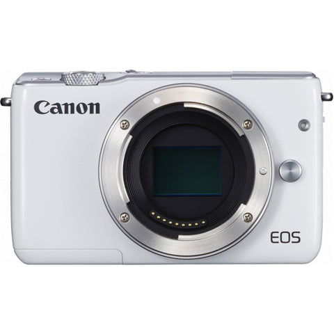 Canon EOS M10 with EF-M 15-45mm f/3.5-6.3 IS STM Lens (White)