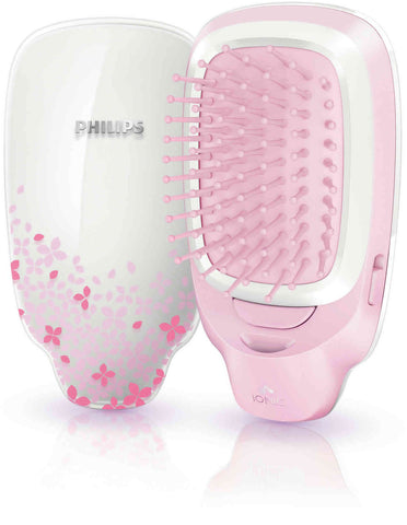Philips HP4588 Easy Shine Battery Operated Ionic Styling Hair Brush (Pink)