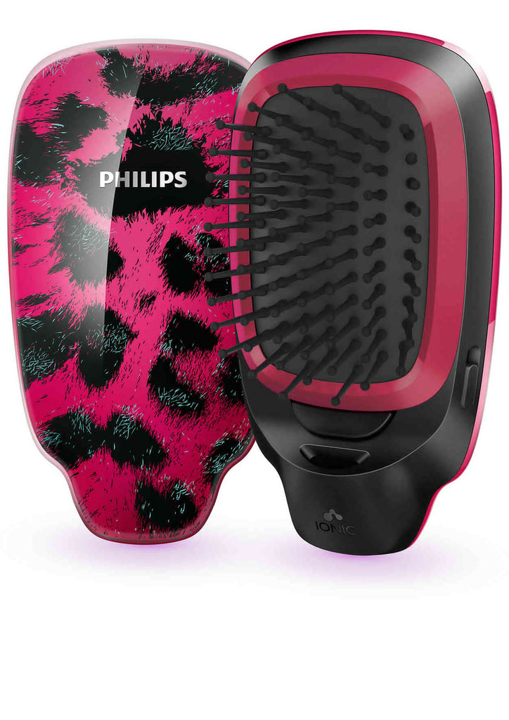 Philips EasyShine HP4595/00 Ionic Styling Brush (Pink Leopard)