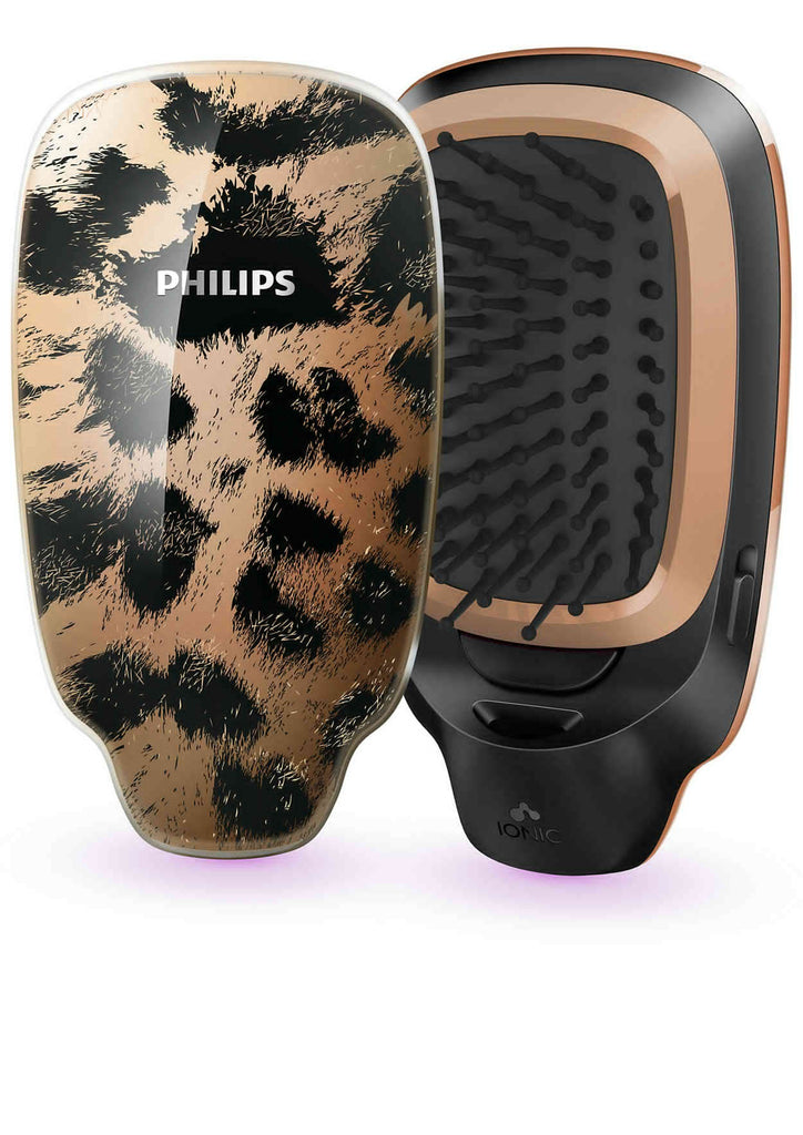 Philips EasyShine HP4595/70 Ionic Styling Brush (Brown Leopard)