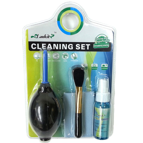 5-in-1 Mini Digital Cleaning Set for Camera / Screen / Video - Black