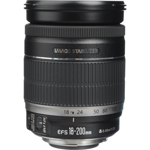 Canon EF-S 18-200mm f3.5-5.6 IS Lens (White Box)