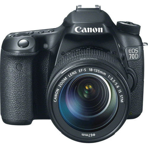 Canon EOS 70D Kit with EF-S 18-135mm f/3.5-5.6 IS STM Lens Black Digital SLR Camera