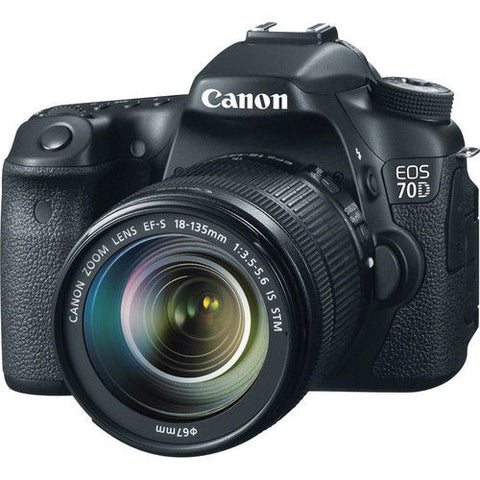 Canon EOS 70D Kit with EF-S 18-135mm f/3.5-5.6 IS STM Lens Black Digital SLR Camera