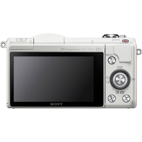 Sony Alpha A5000 ILCE-5000L with 16-50mm Lens White Mirrorless Digital Camera