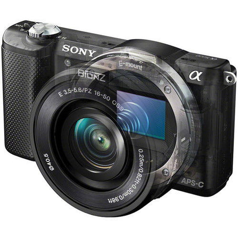 Sony Alpha A5000 ILCE-5000L with 16-50mm Lens (Black)