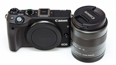 Canon EOS M3 with EF-S 18-55mm and EF-M 55-200m IS STM Lens (Black)