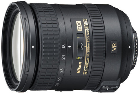 Nikon AF-S DX Nikkor 18-200mm f3.5-5.6G ED VR II Lens (White Box)