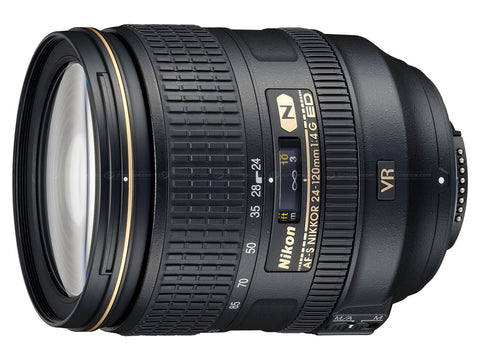 Nikon AF-S Nikkor 24-120mm F4 G ED VR Lens (White Box)