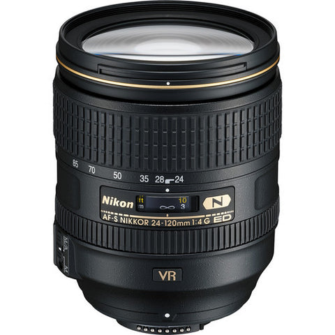 Nikon AF-S Nikkor 24-120mm F4 G ED VR Lens (White Box)