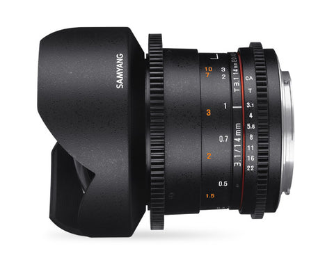 Samyang 14mm T3.1 VDSLR II for Sony Nex