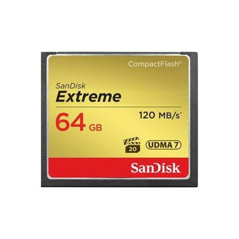 SanDisk Extreme S 64GB SDCFXSB-064G (120MB/s) Compact Flash Memory Card