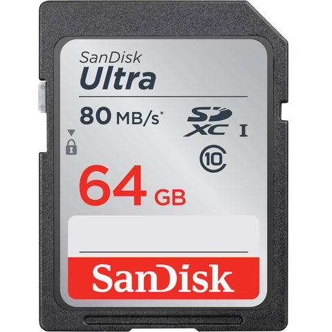Sandisk Ultra 64GB SDSDUNC-064G 80MB/s SDXC (Class 10) Memory Card