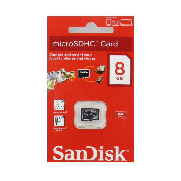 SanDisk T-Flash 8GB SDSDQM-008G MicroSDHC (Class 4) Memory Card