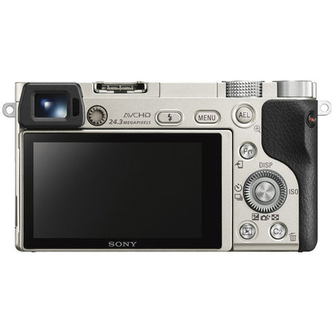 Sony Alpha A6000 ILCE-6000Y with 16-50mm and 55-210mm Lenses Silver Mirrorless Digital Camera