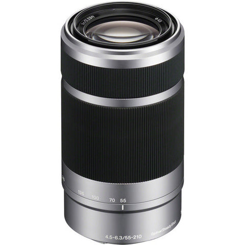 Sony E 55-210mm F/4.5-6.3 OSS Lens Silver (White Box)