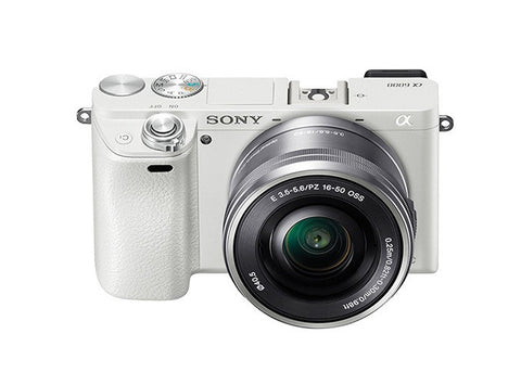 Sony Alpha A6000 ILCE-6000L with 16-50mm Lens White Mirrorless Digital Camera