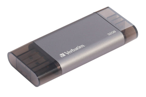 Verbatim Lightning OTG USB 32GB Flash Drive (Black)