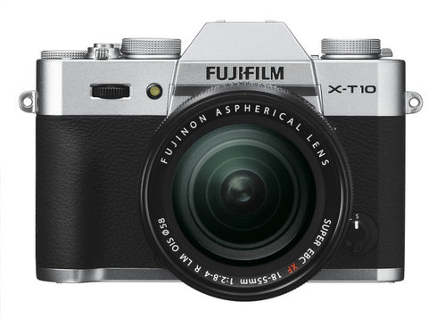 Fujifilm X-T10 Kit with 18-55mm Silver Mirrorless Digital Camera