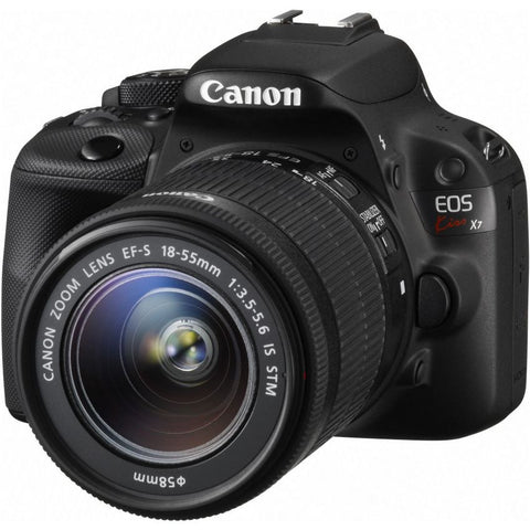 Canon EOS Kiss X7 with EF-S 18-55mm IS STM and 55-250mm IS II Lens Black Digital SLR Camera