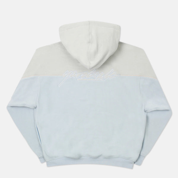 Yardsale - Bay Zip Hooded Sweatshirt - White / Blue | Welcome