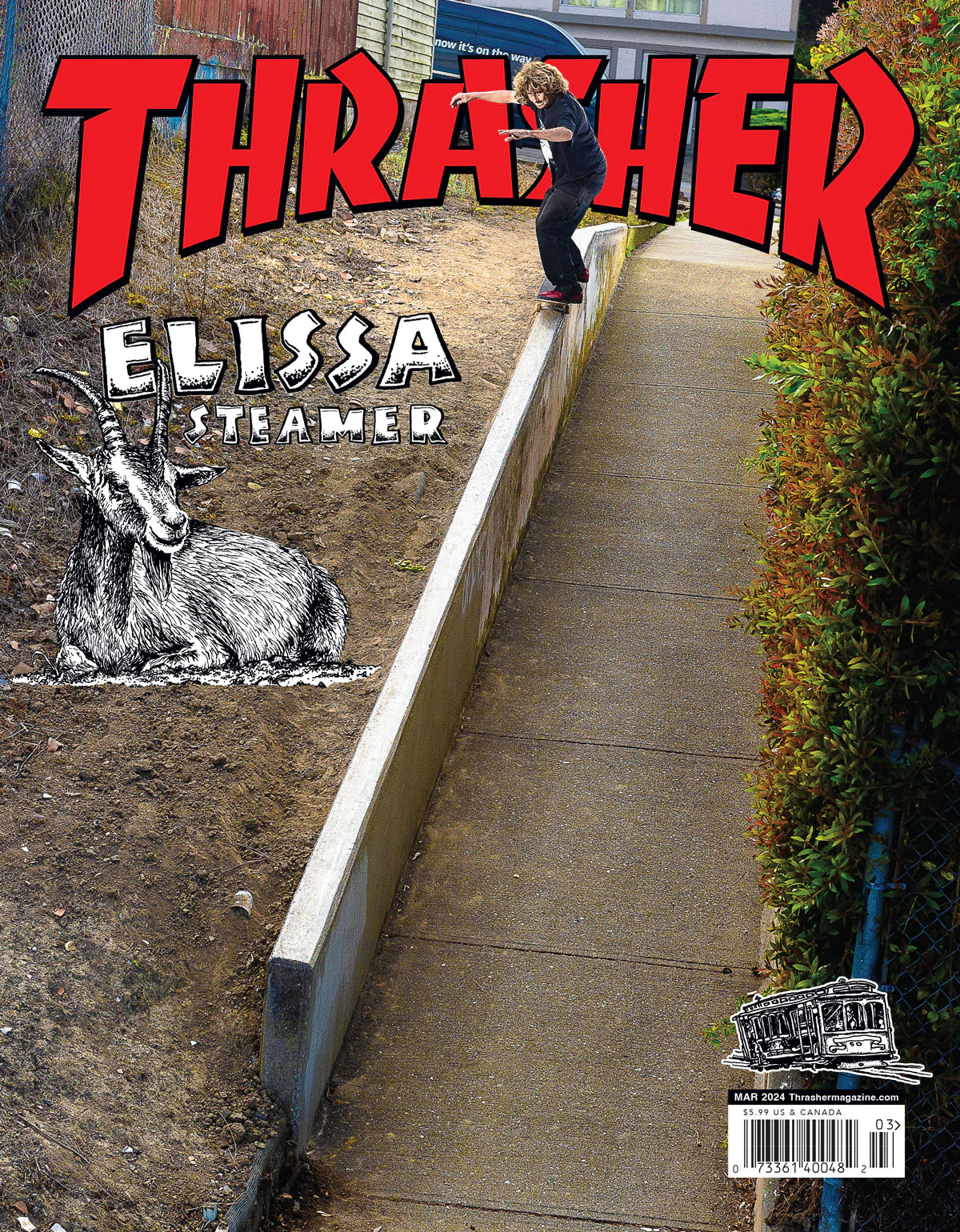 Elissa Steamer - Thrasher Magazine Cover March 2024