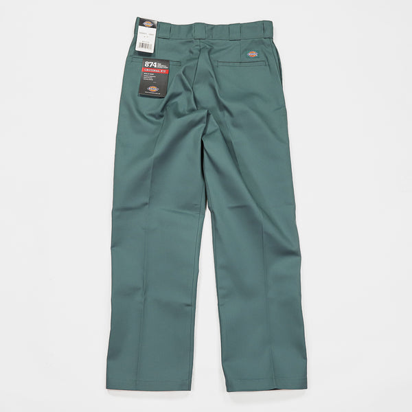 Dickies Workwear Mens 873 Slim Straight Fit Work Pant Olive Green