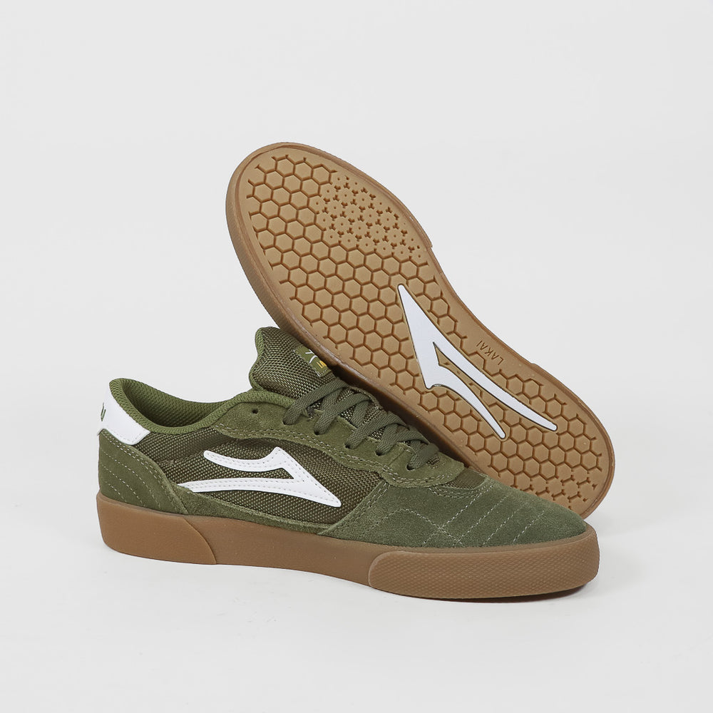 Lakai - Cambridge Shoes - Olive / Gum | Welcome Skate Store