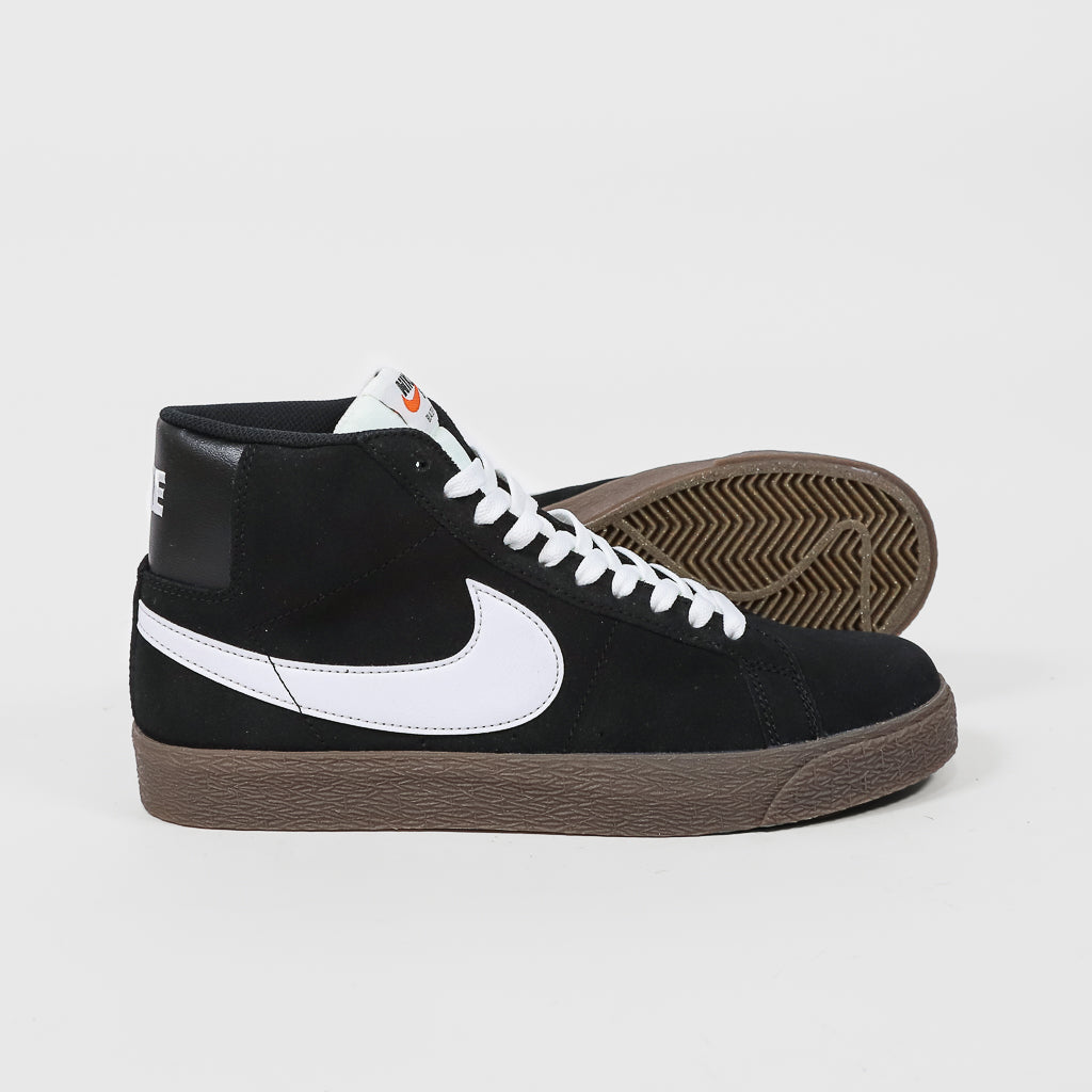Nike - Blazer Mid Shoes - Black / White - Black Sail – Welcome Skate Store