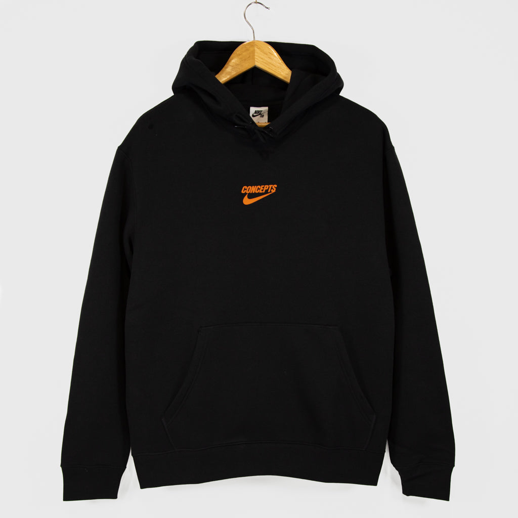 Nike SB - Concepts Pullover Hooded Sweatshirt - Black / Orange