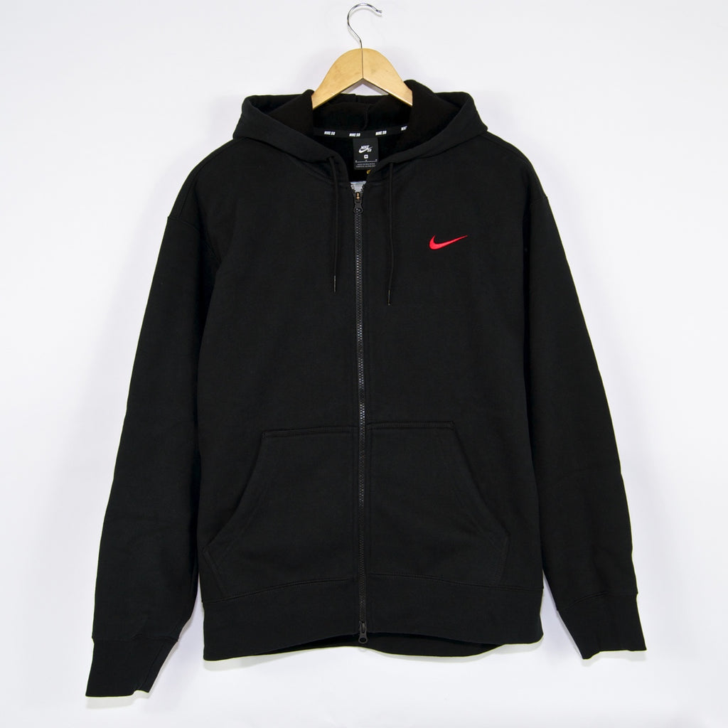 black and red hoodie nike