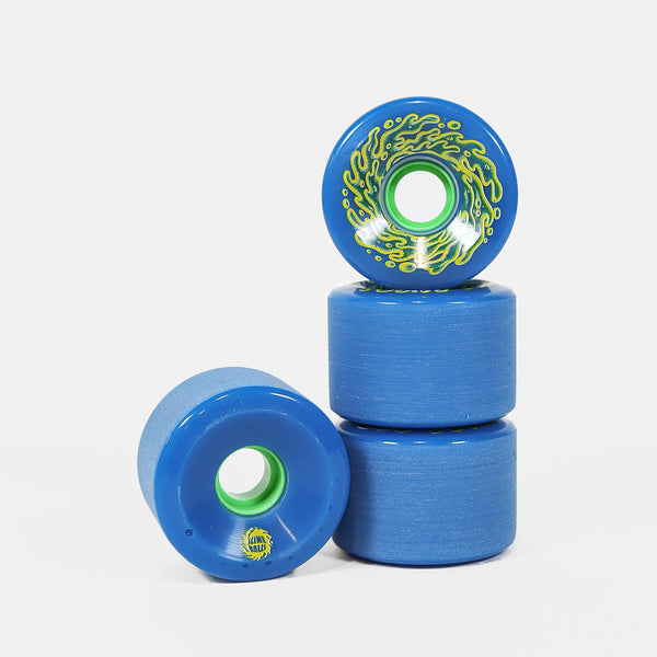 slime balls puff balls blue yellow 3in x 3in sticker - Studio Skate Supply