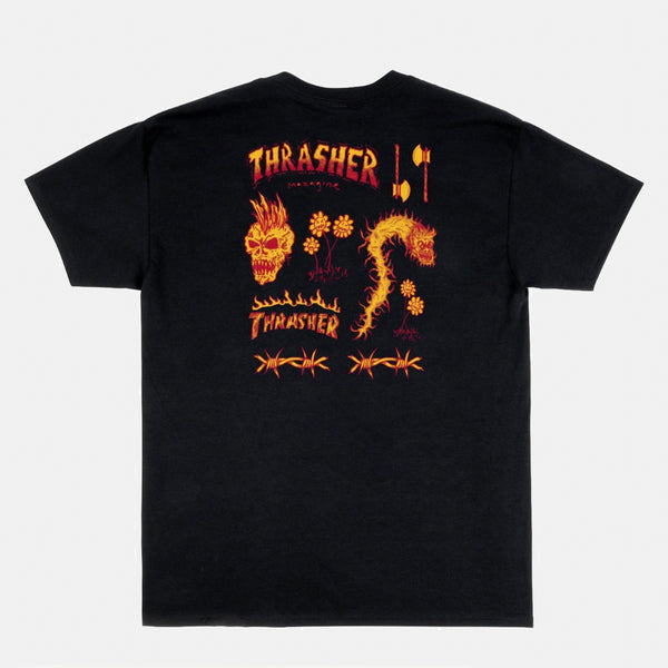 Thrasher Black Skate Mag T-Shirt S