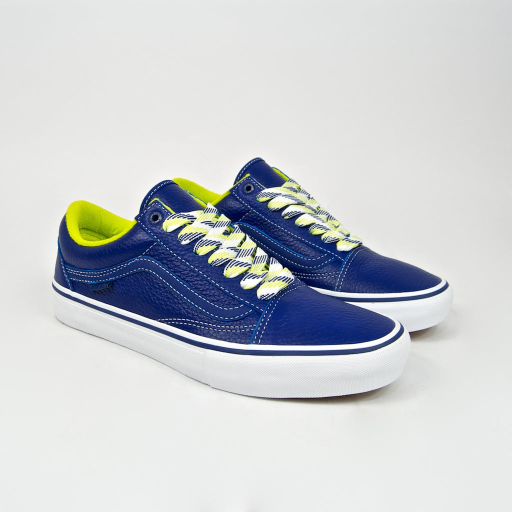 royal blue and yellow vans