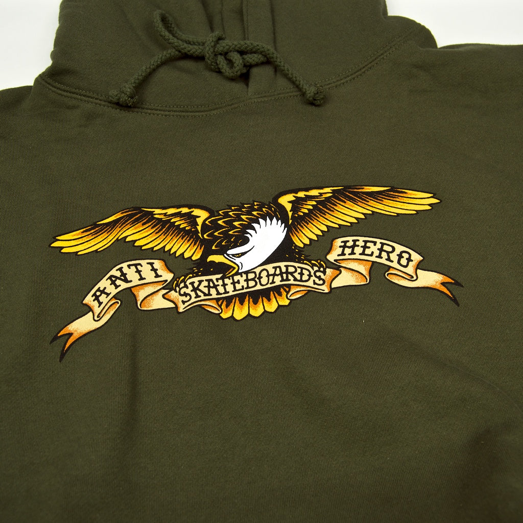 eagles army green hoodie