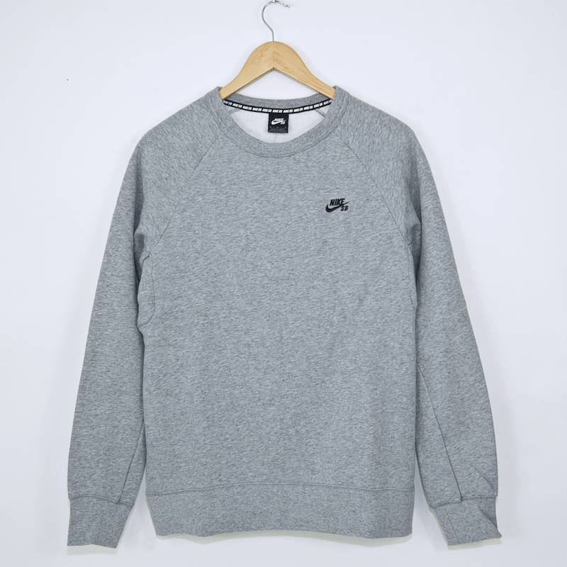 nike crew neck jumper grey