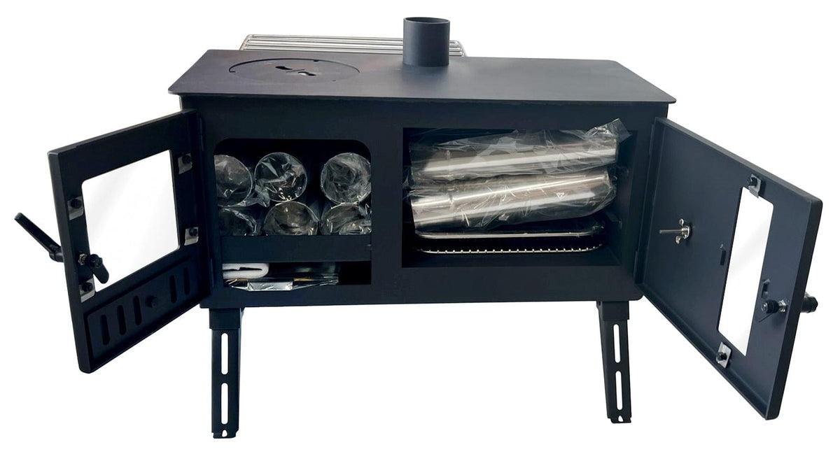 New - Outbacker® Firebox Eco Burn large window -Secondary Burn