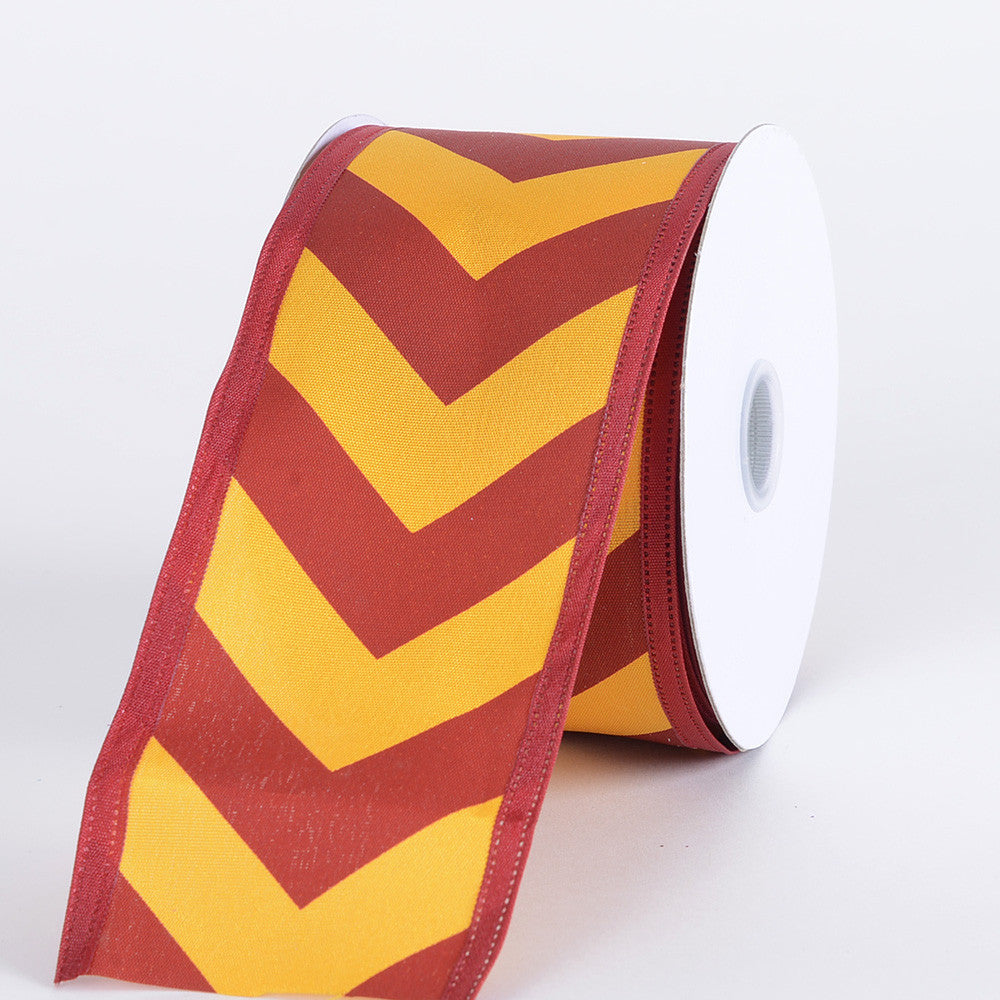 maroon chevron ribbon