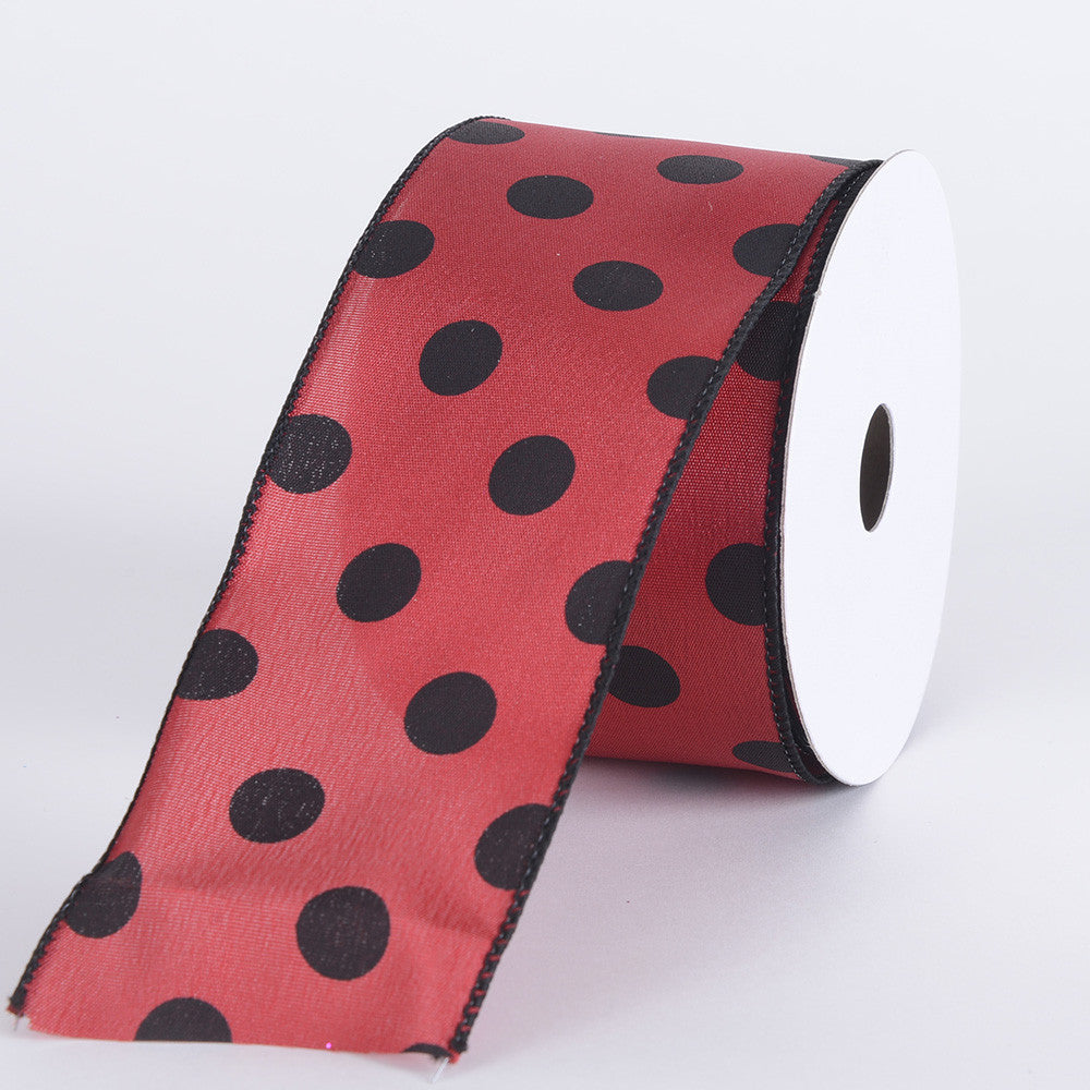 satin polka dot ribbon