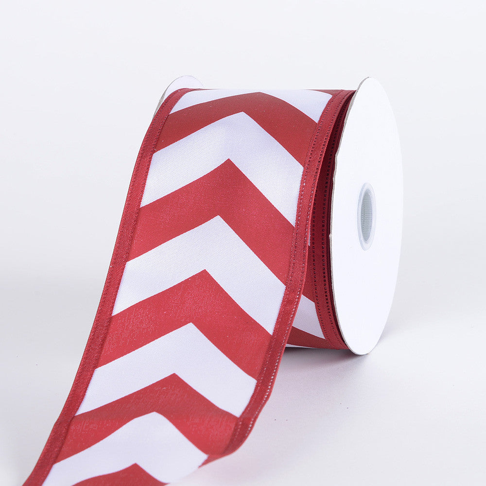 maroon chevron ribbon