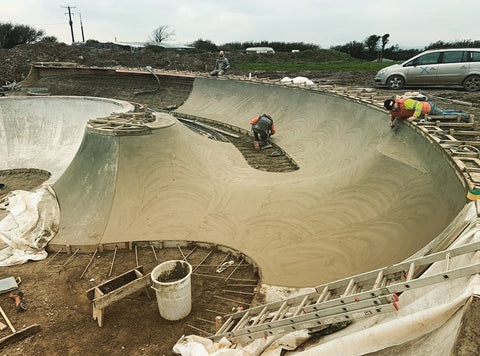 Concrete skate park